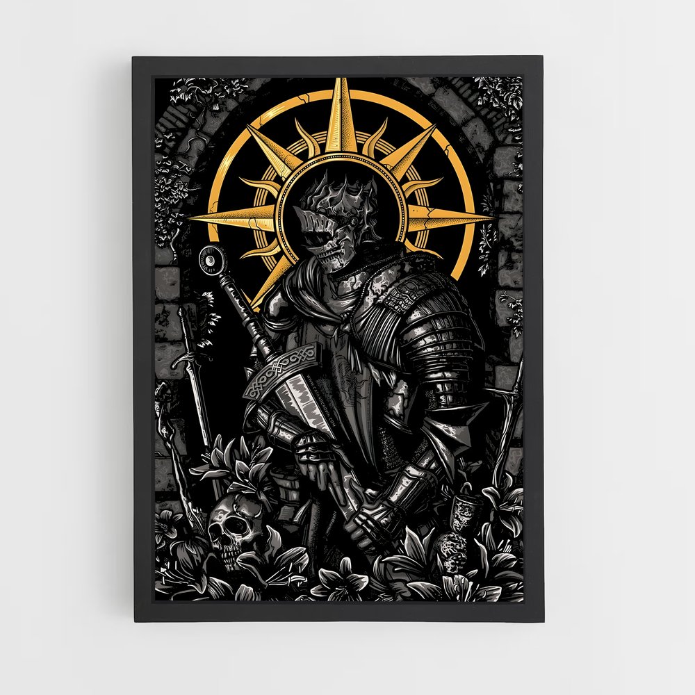Poster L'Éclat du Chevalier – affiche Dark souls (vue 2)